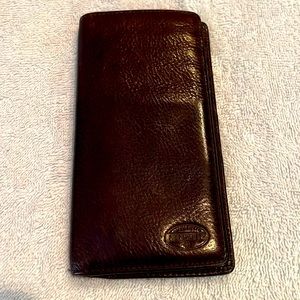 Fossil Mens Long Wallet Brown